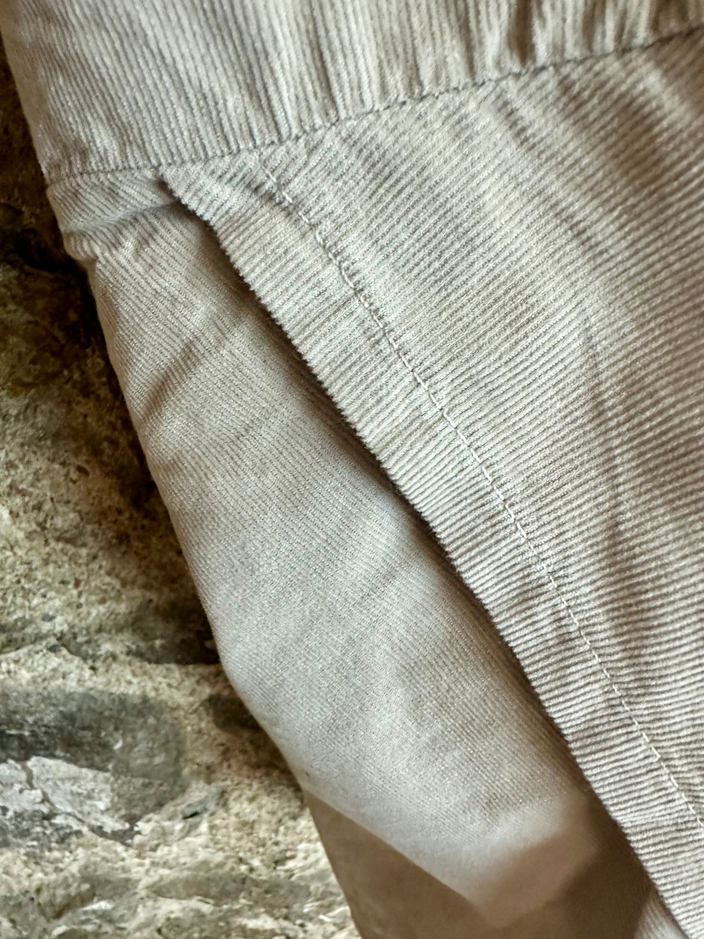 “Toni “ stone needlecord cocoon Italian cullottes