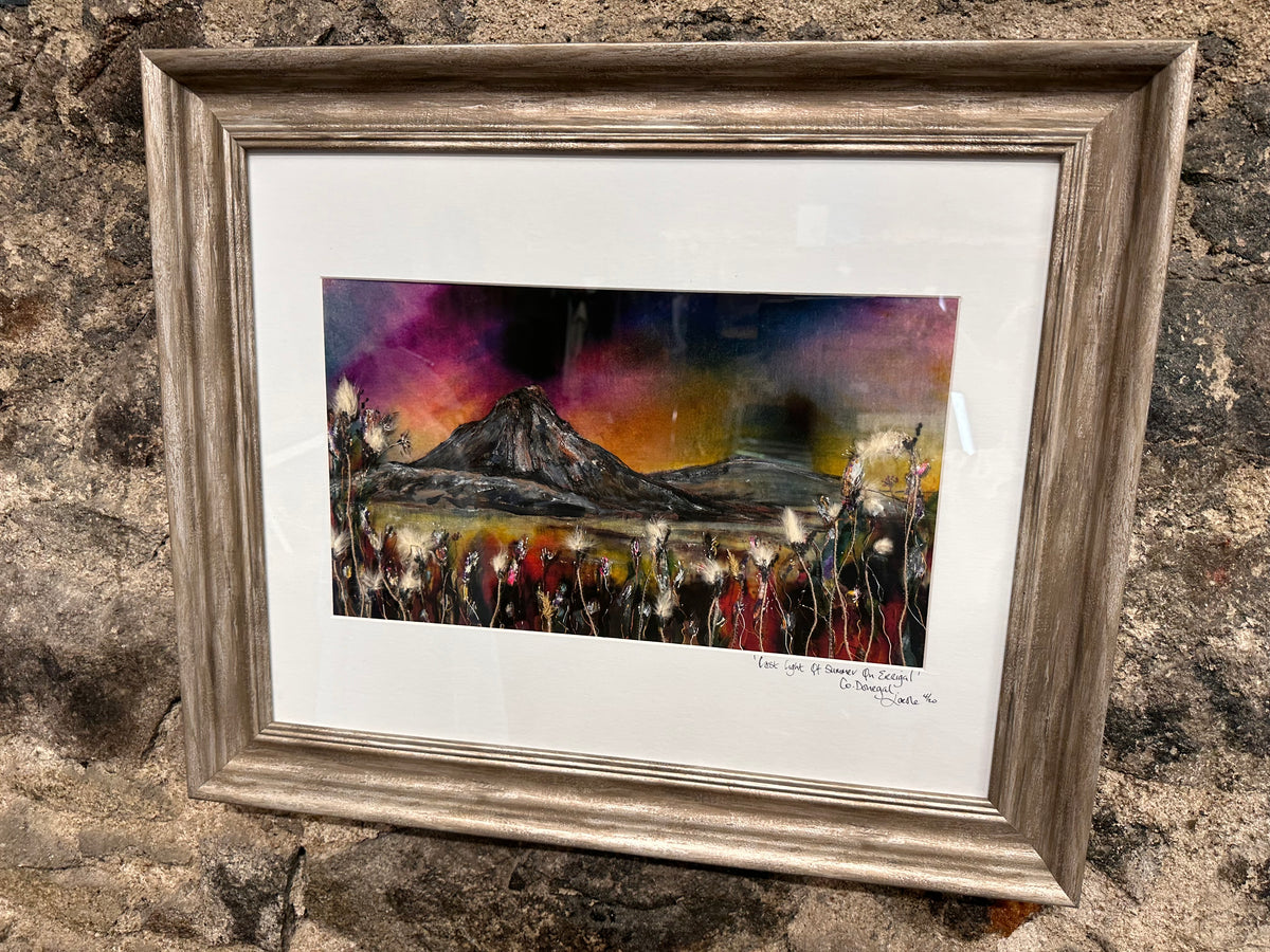 “Last light of summer on Errigal “ Ltd edition print