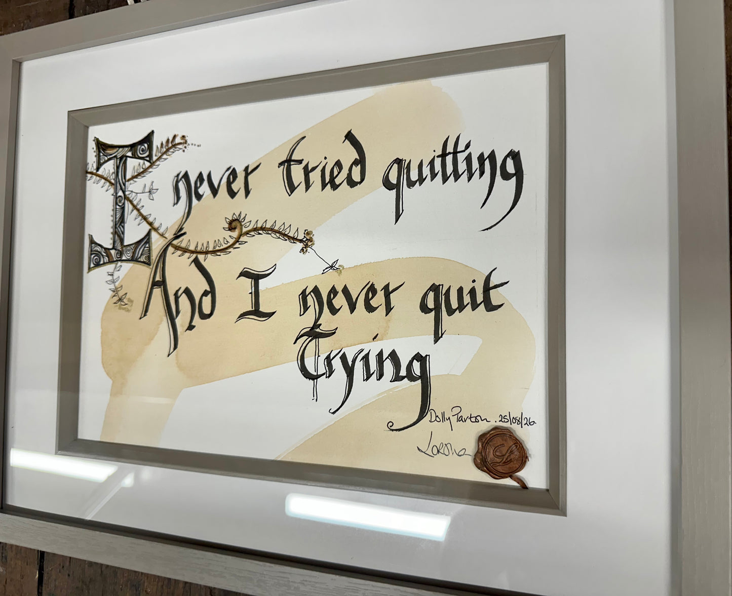 “I never tried quitting …” Dolly Parton