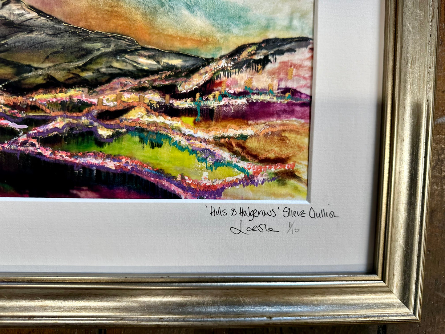 “Hills and hedgerows “framed Slieve Gullion County Armagh