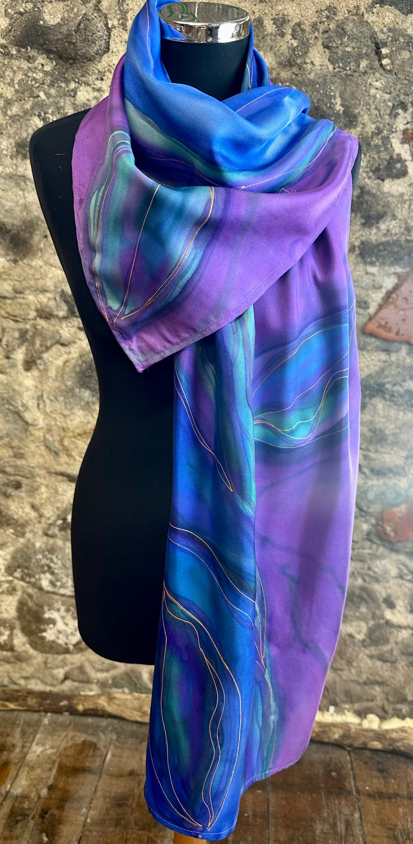 Lorshadesign Handpainted silk scarf collection