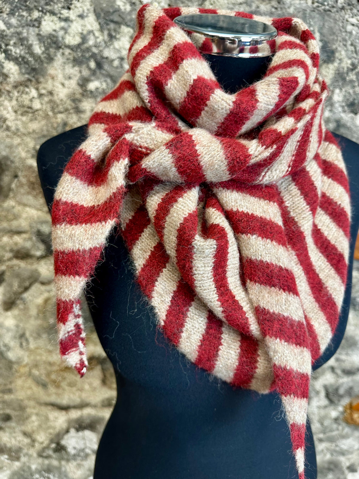 “Nelly” Bretton stripe triangle knit