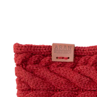 Aran Cable knit button head band