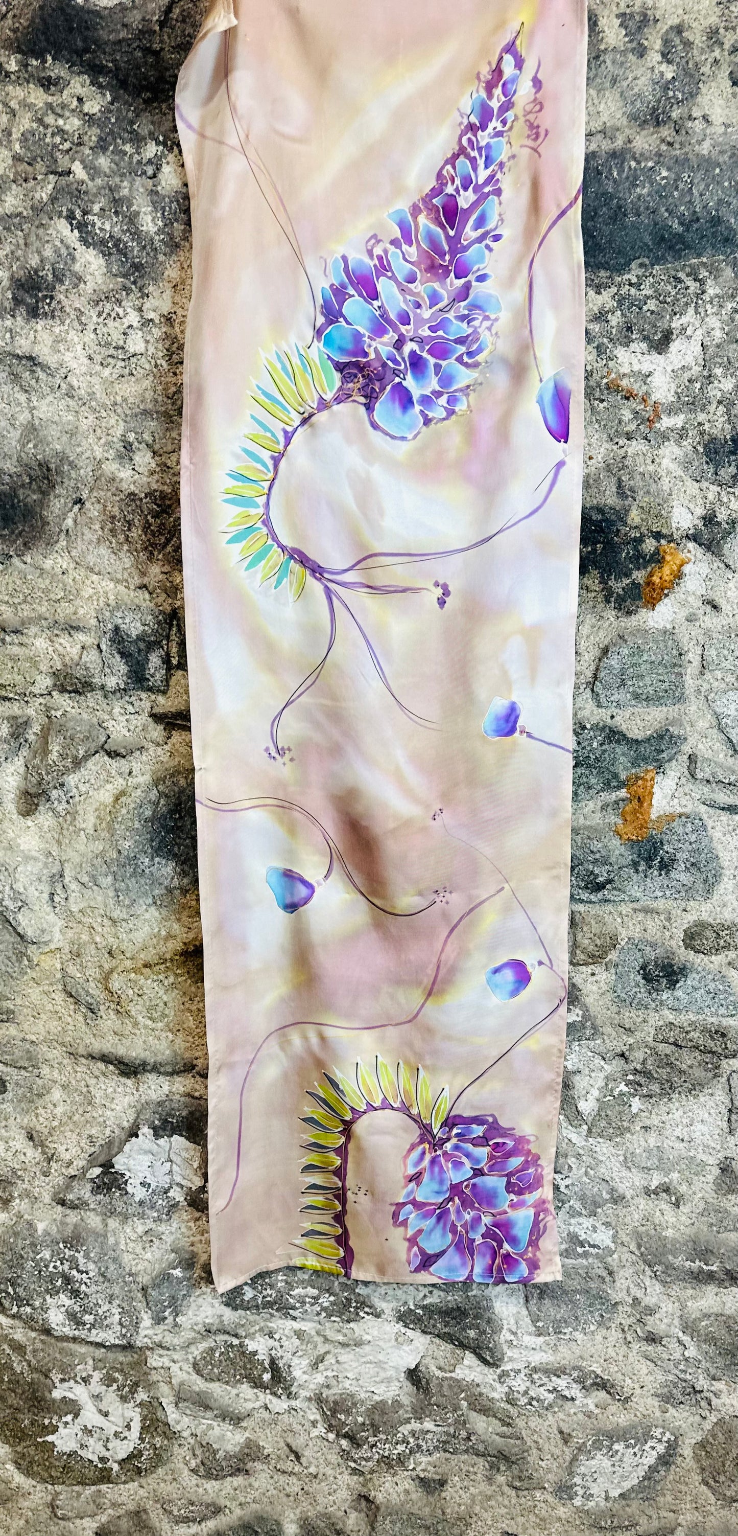 Lorshadesign Handpainted silk scarfs