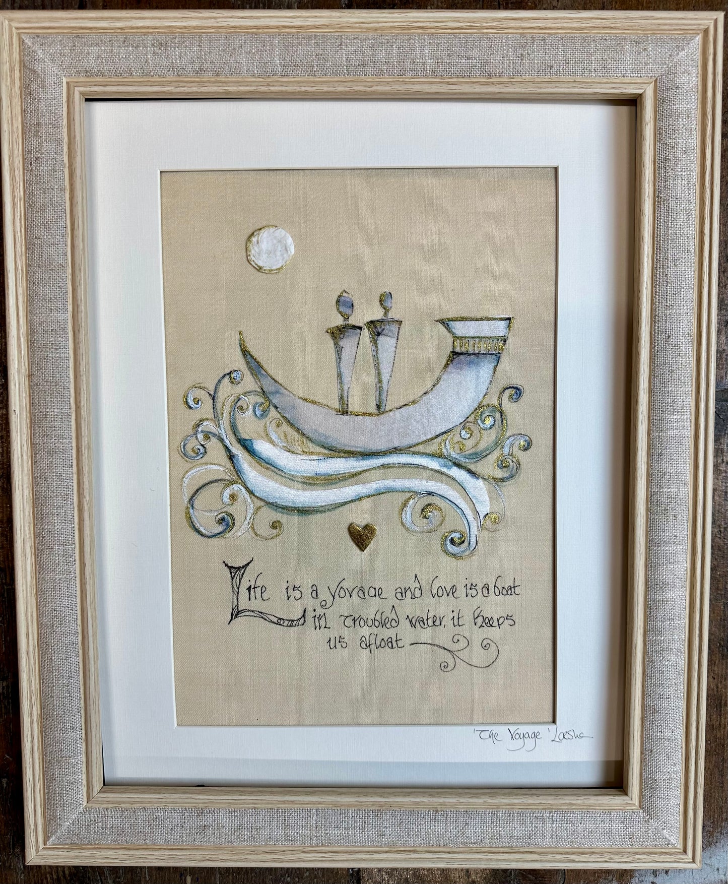 “The voyage “ life is an ocean …