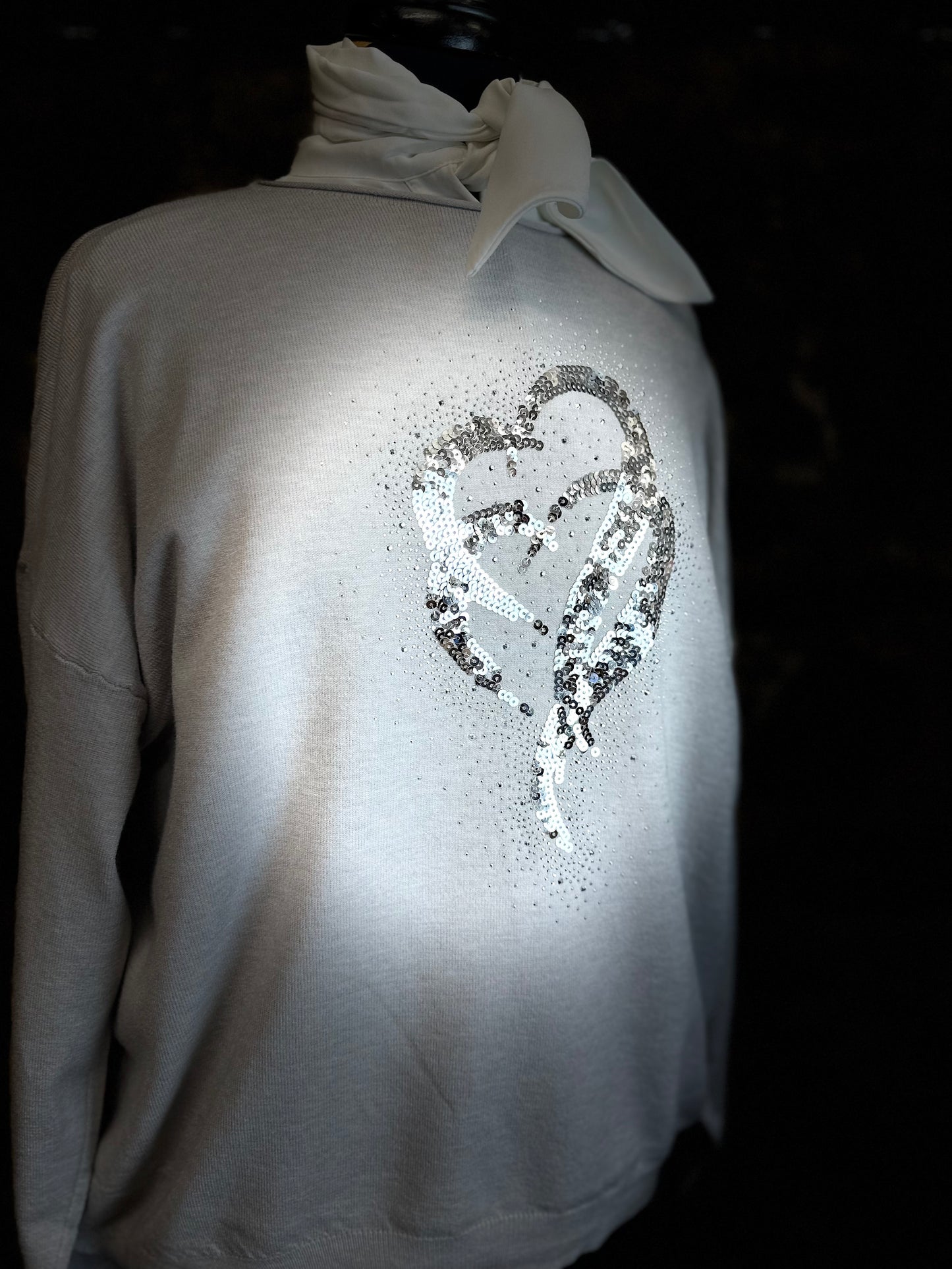 “Sarah “ dove grey Italian soft knit