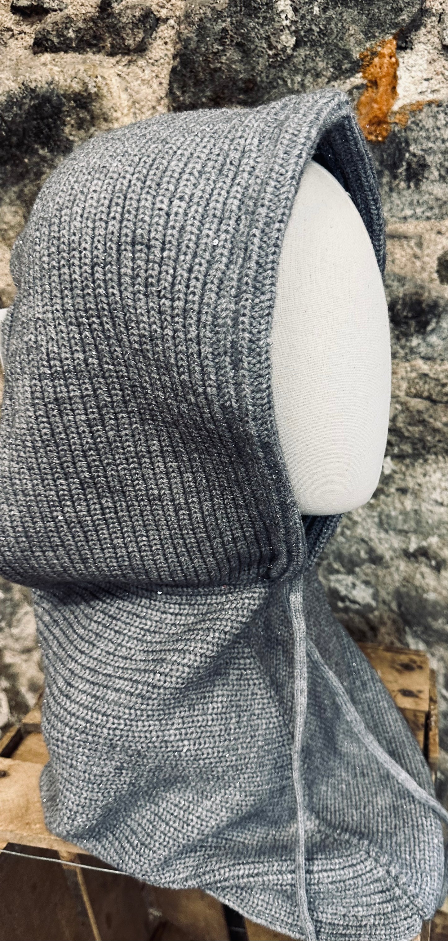 “Claudia “ mocha hood snoods