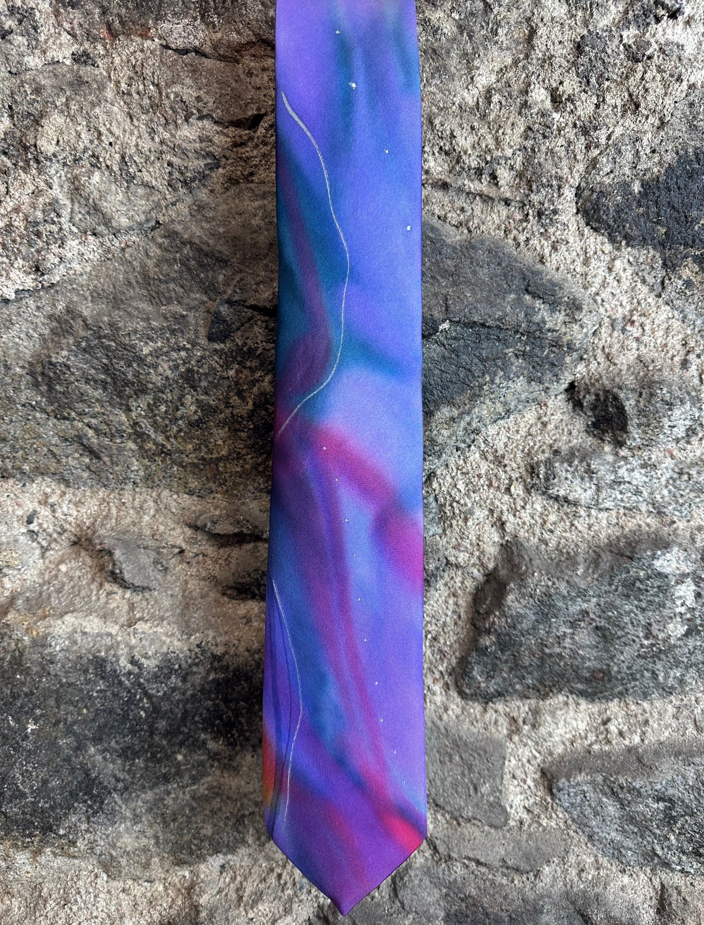 Lorshadesign Handpainted silk tie