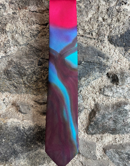 Lorshadesign Handpainted silk tie