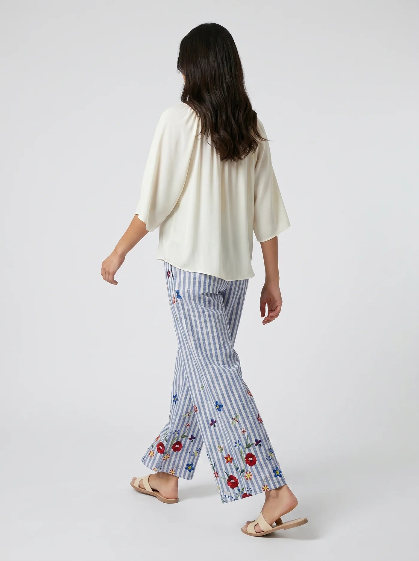 “Nina “ Italian embroidered cullottes