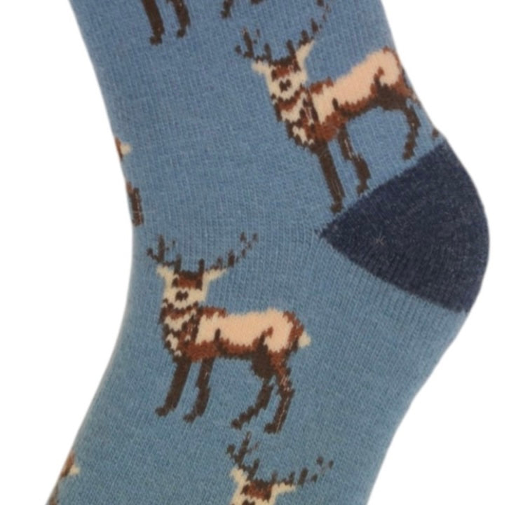 “Little reindeer “ blue cosey socks