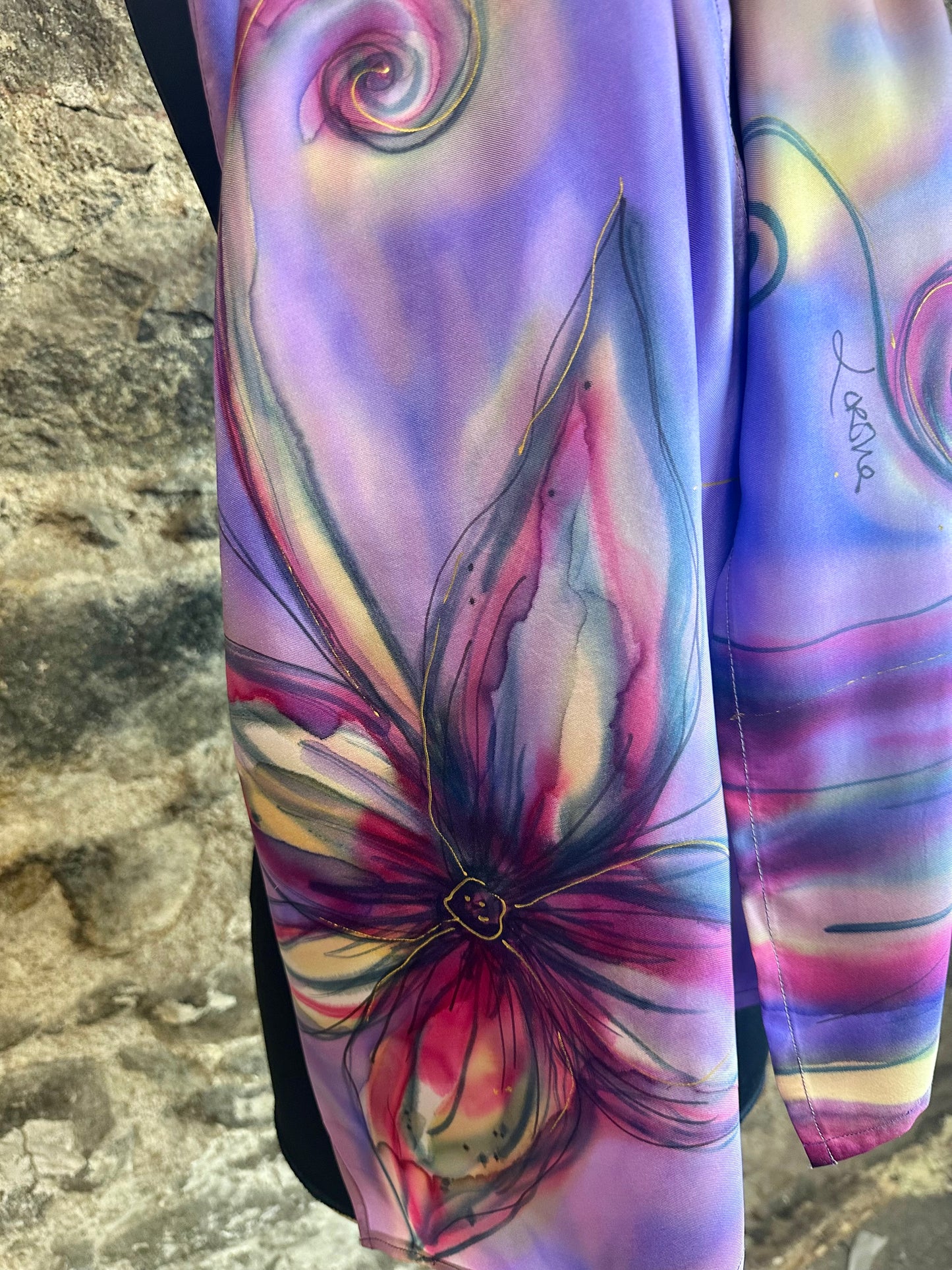 Lorshadesign Handpainted silk scarfs