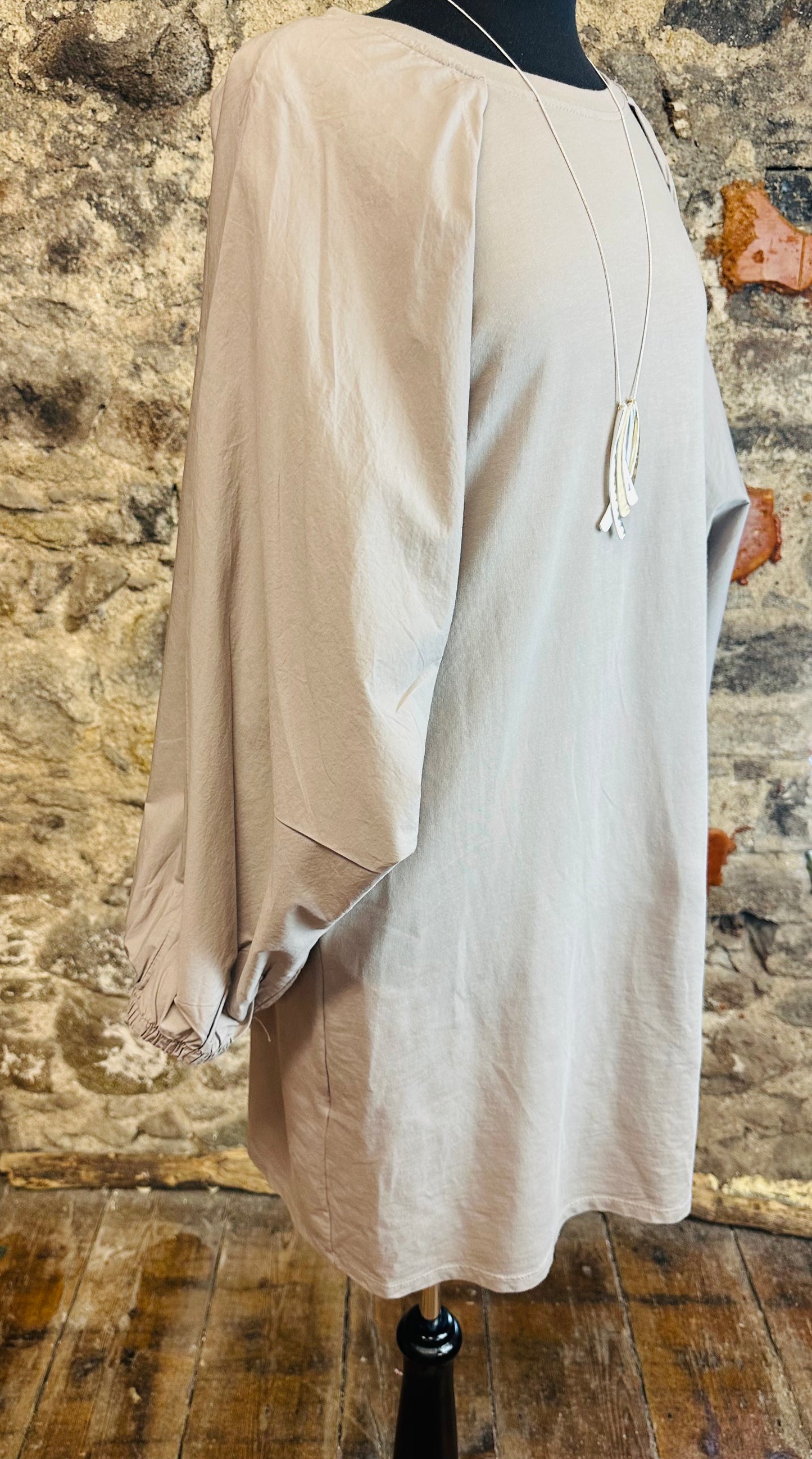 “Nancy “ contemporary cotton and jersey Italian dress