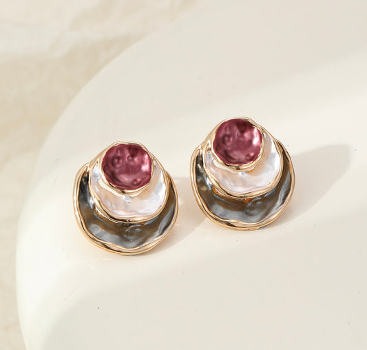 Statement stud earrings
