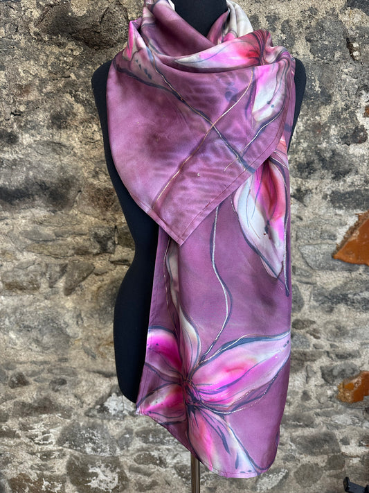Lorshadesign Handpainted silk scarf collection