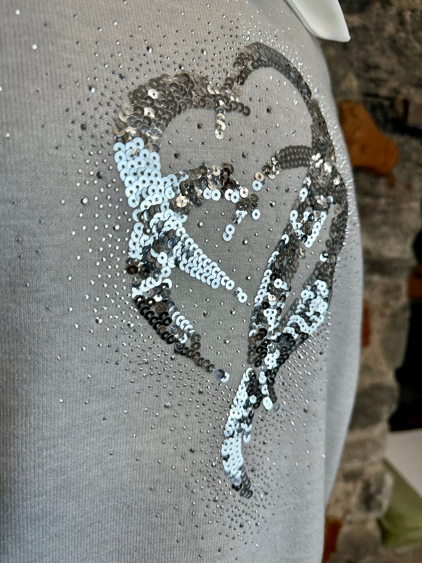 “Sarah “ dove grey Italian soft knit