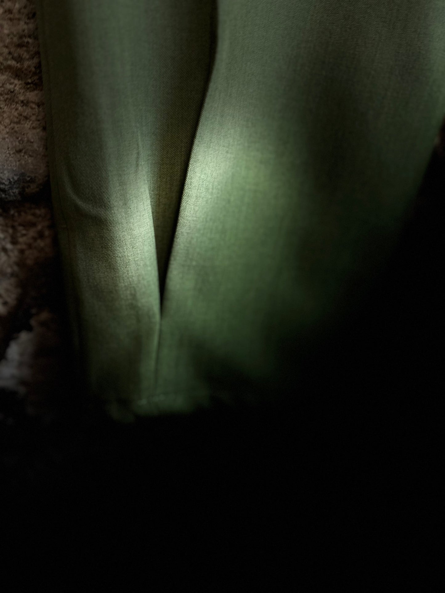 “Mary Beth “ sage green Italian pintuck dress trouser