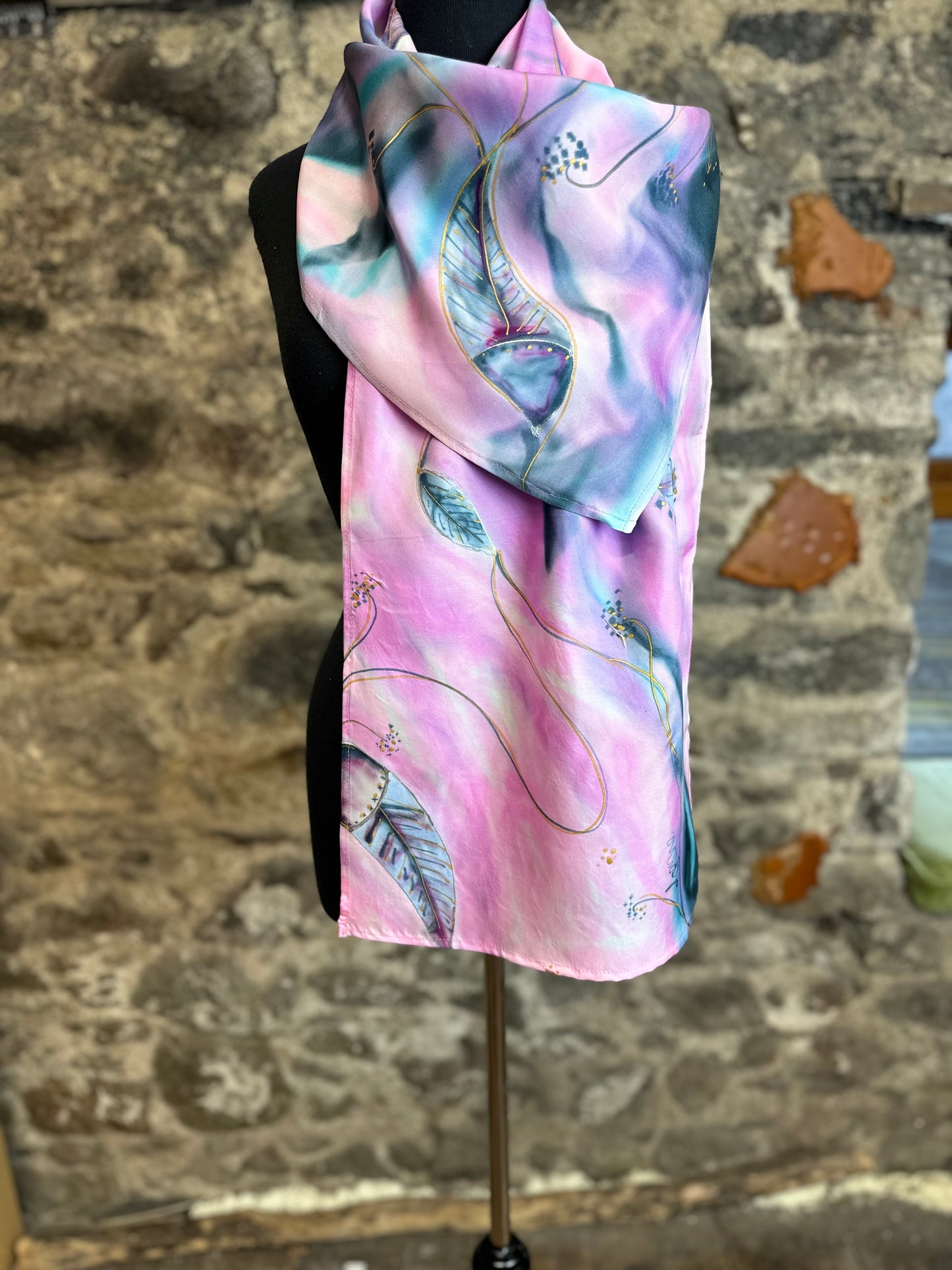 Lorshadesign Handpainted silk scarf collection