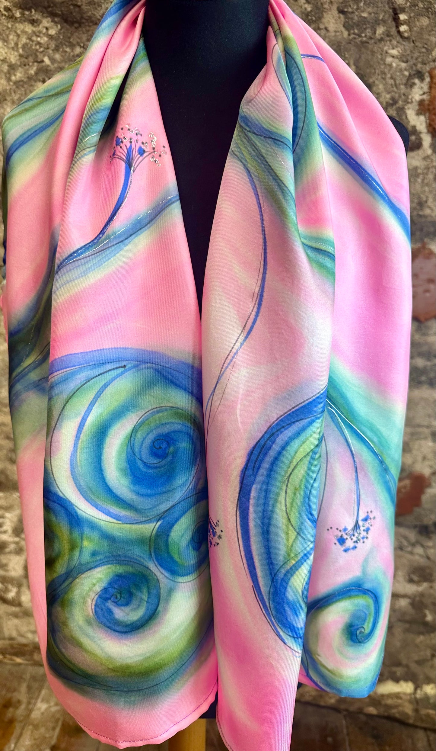 Lorshadesign Handpainted silk scarfs