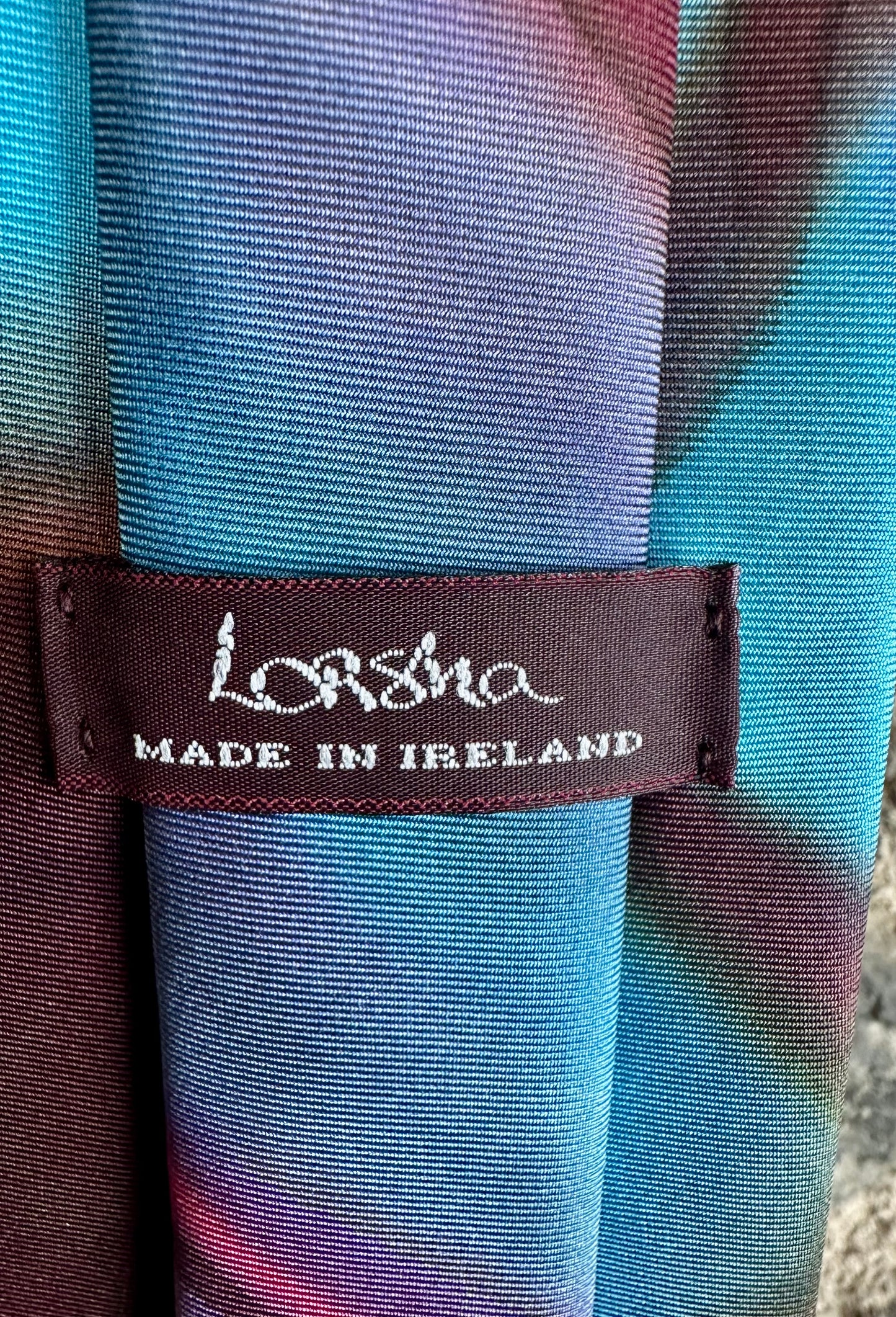 Lorshadesign Handpainted silk tie