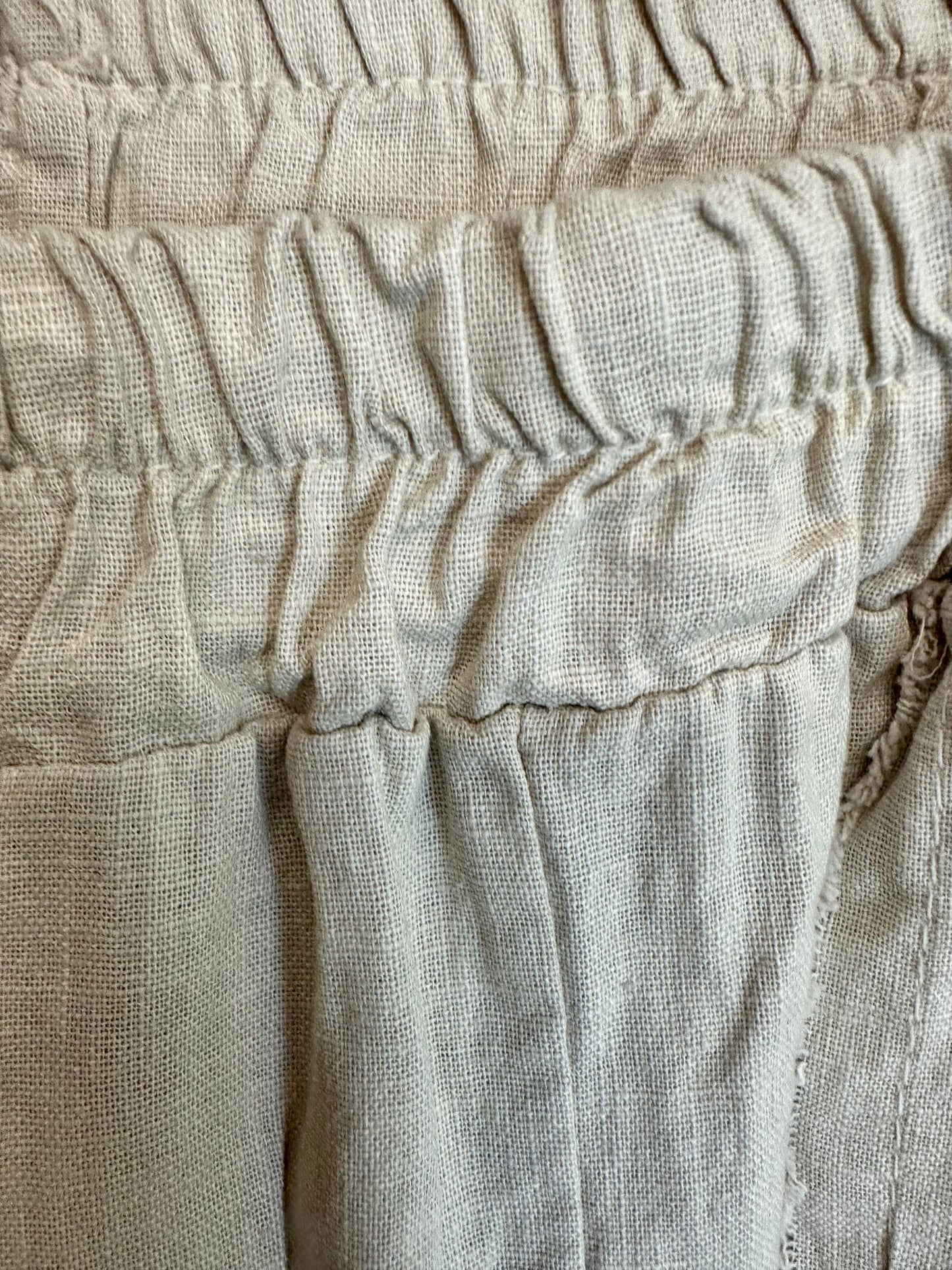 “Lily “ natural Italian linen culottes