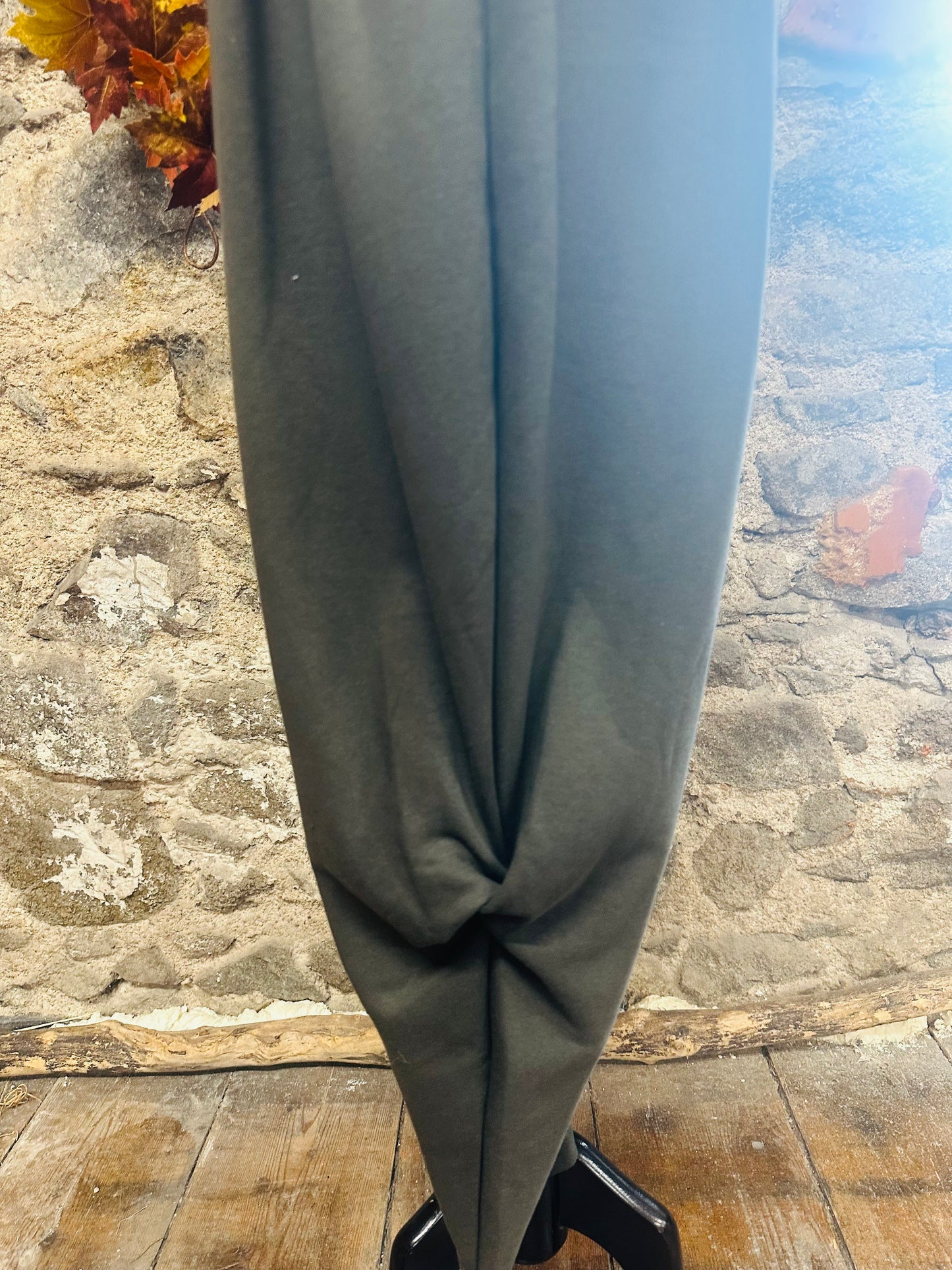 “Meabh  “ Italian pintuck kaki  casual trousers