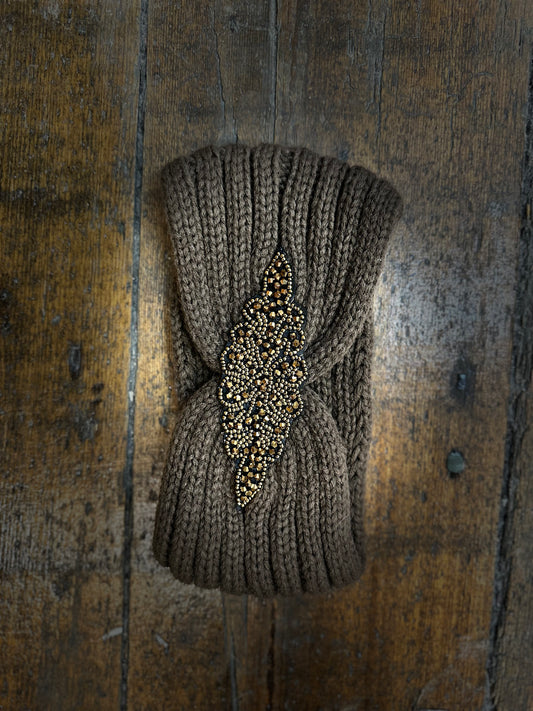 Fern Green embellished head band