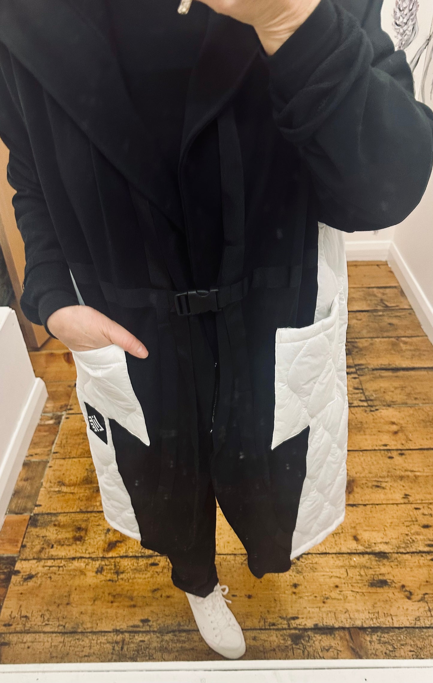 “Estelle “ mixed fabric jersey jacket