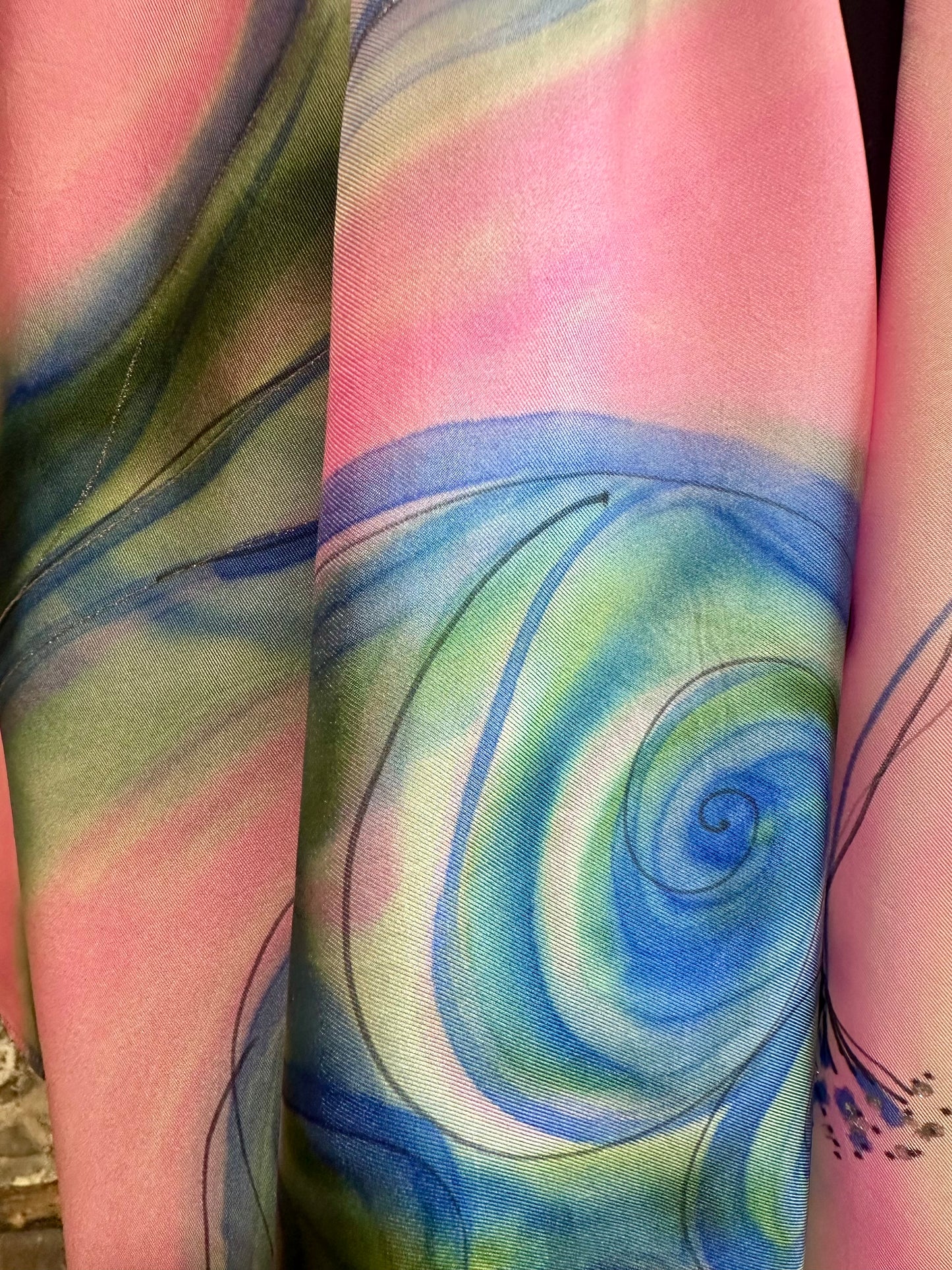 Lorshadesign Handpainted silk scarfs