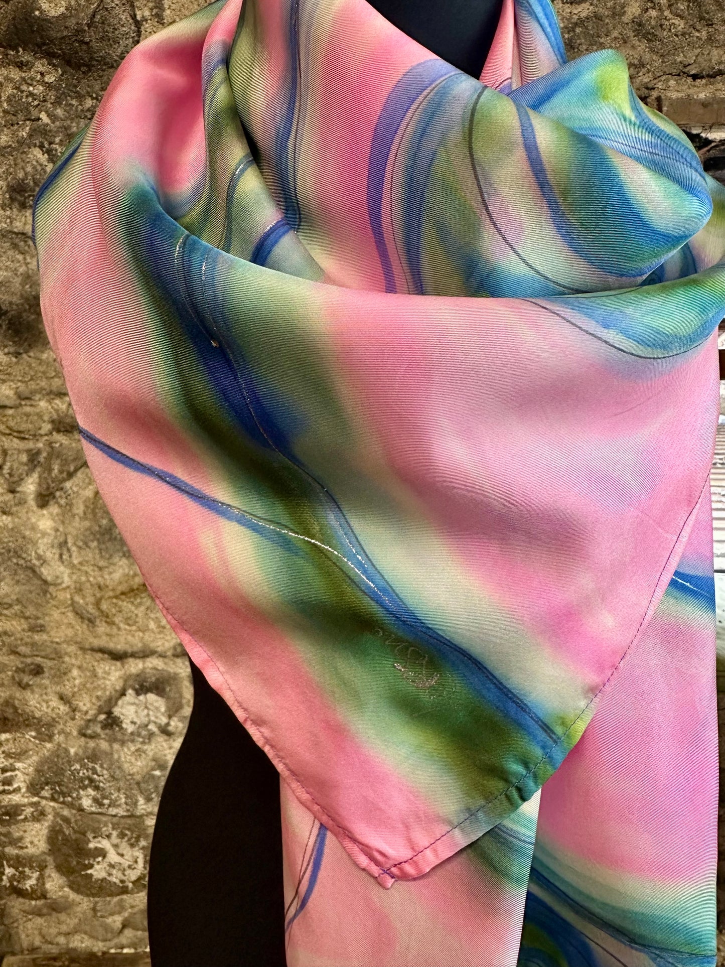 Lorshadesign Handpainted silk scarfs