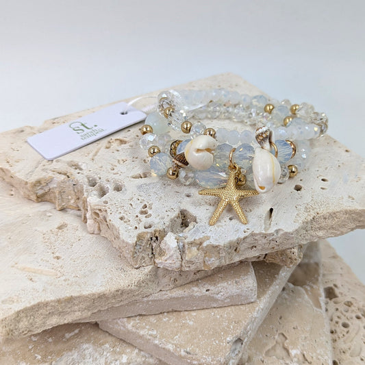 Lorsha statement multi strand bracelet