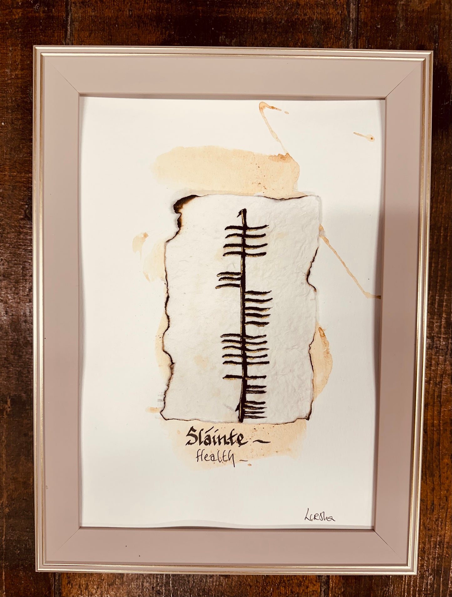 Sláinte ….health ogham