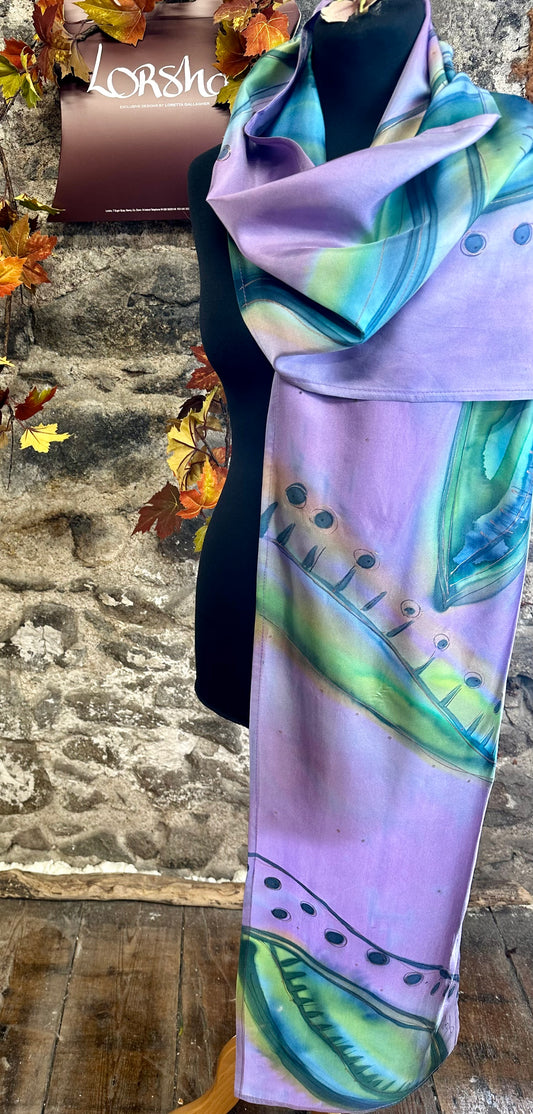 Lorshadesign Handpainted silk scarf collection