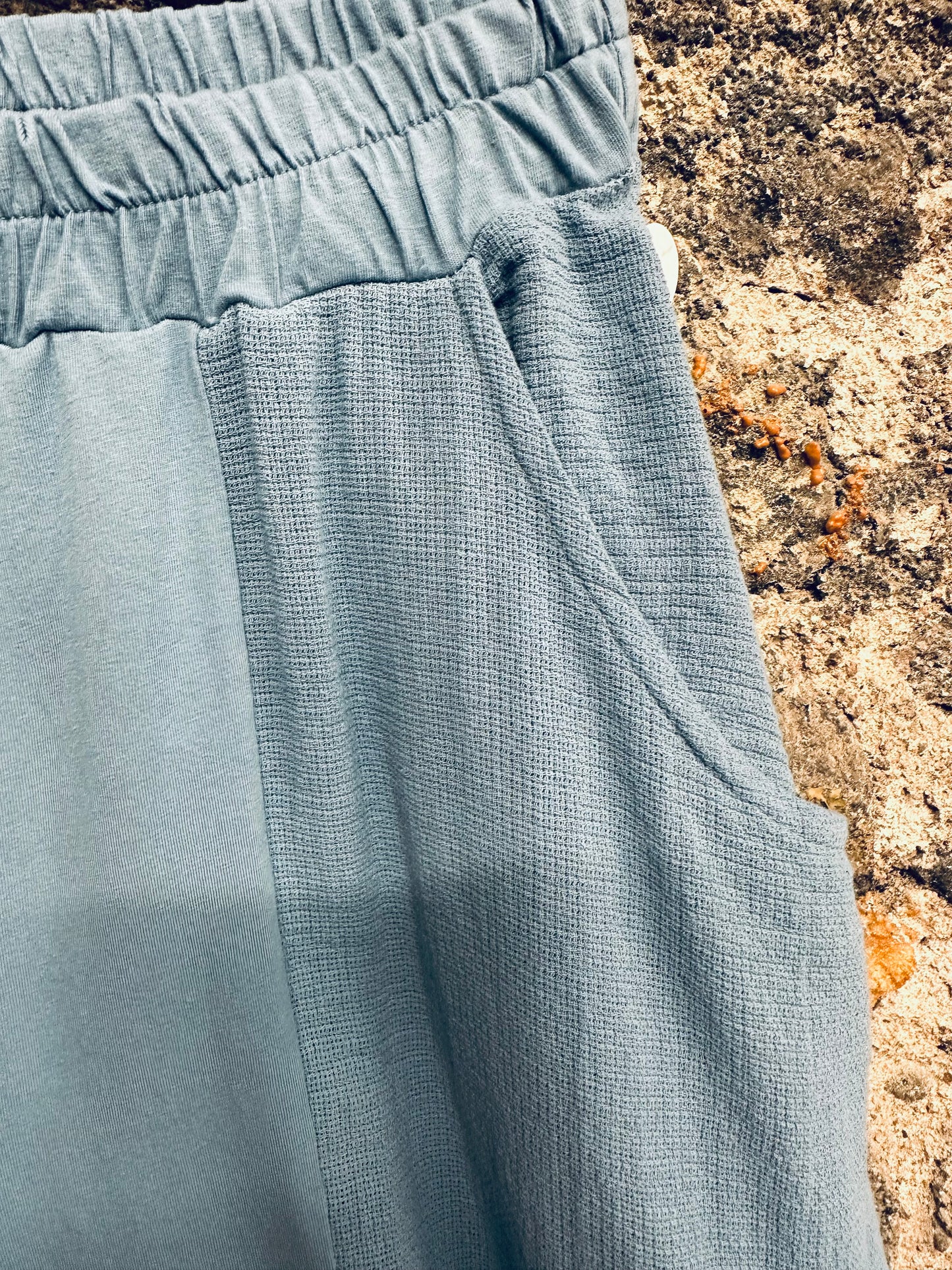 “Florence” cloudy blue Italian linen /cotton culottes