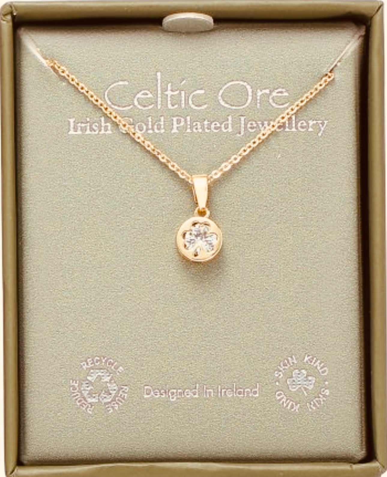 Elegant heritage gold plated Celtic neckpiece