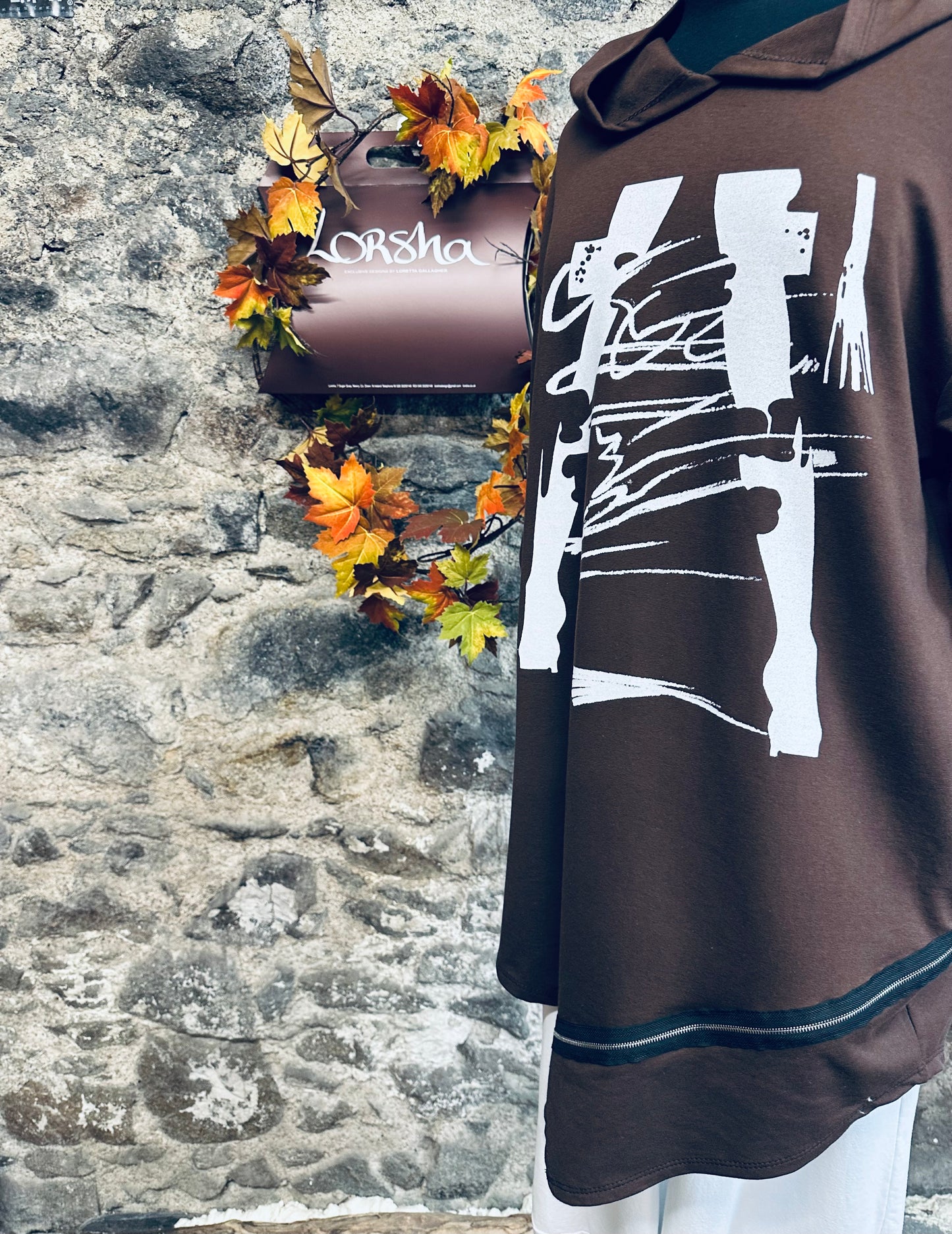 “Krissa “ chocolate brown Italian sweatshirt