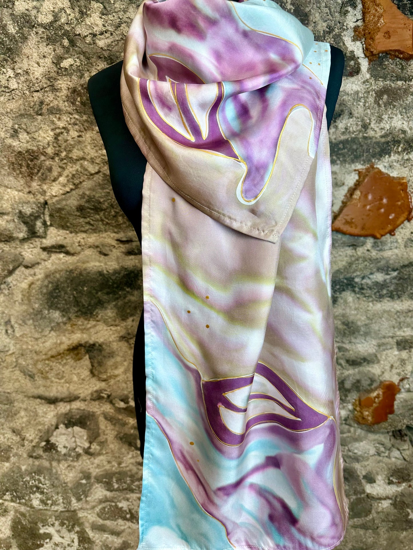 Lorshadesign Handpainted silk scarf collection