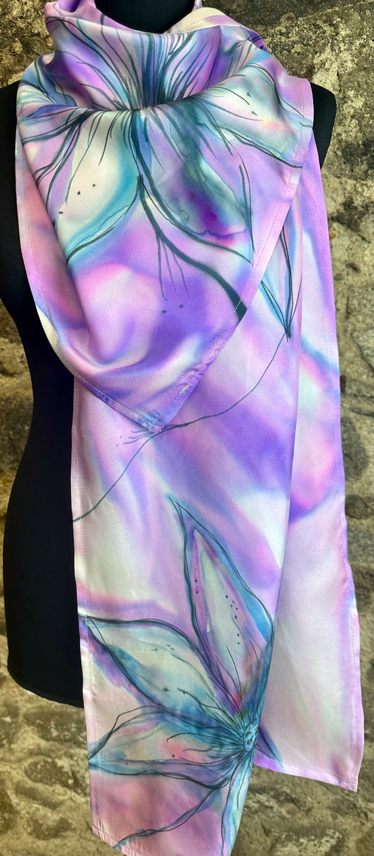 Lorshadesign Handpainted silk scarf collection