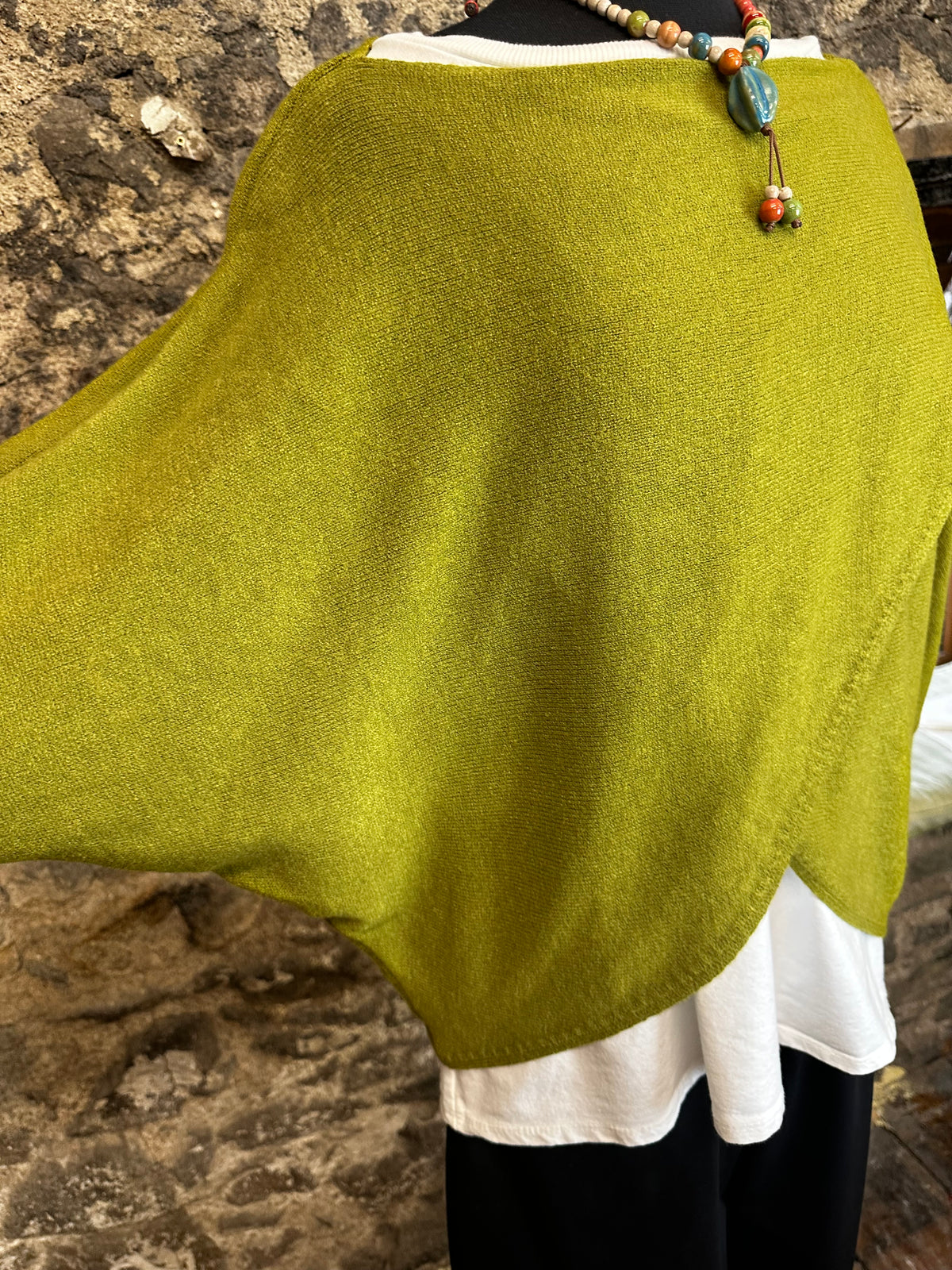 “Sadie “ pistachio italian crossover knit