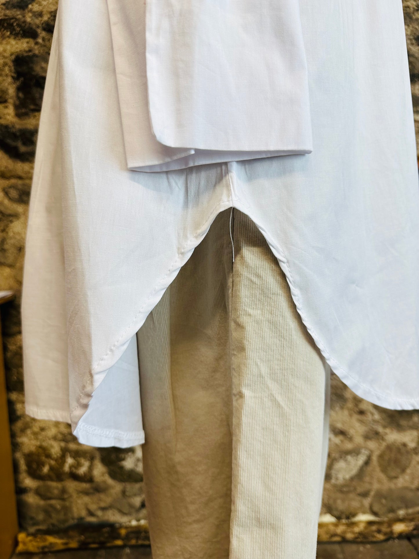 “Jill” white layering under shirt