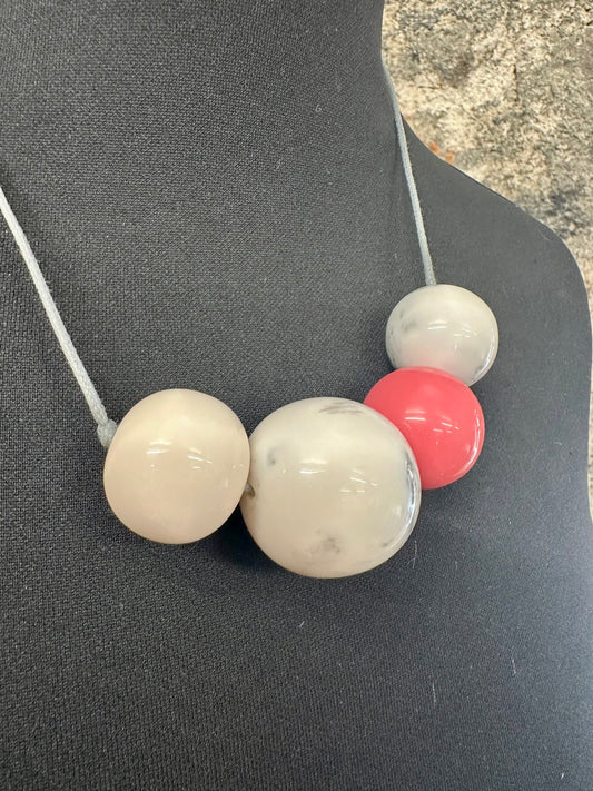 Lorsha statement adjustable strawberry neckpiece