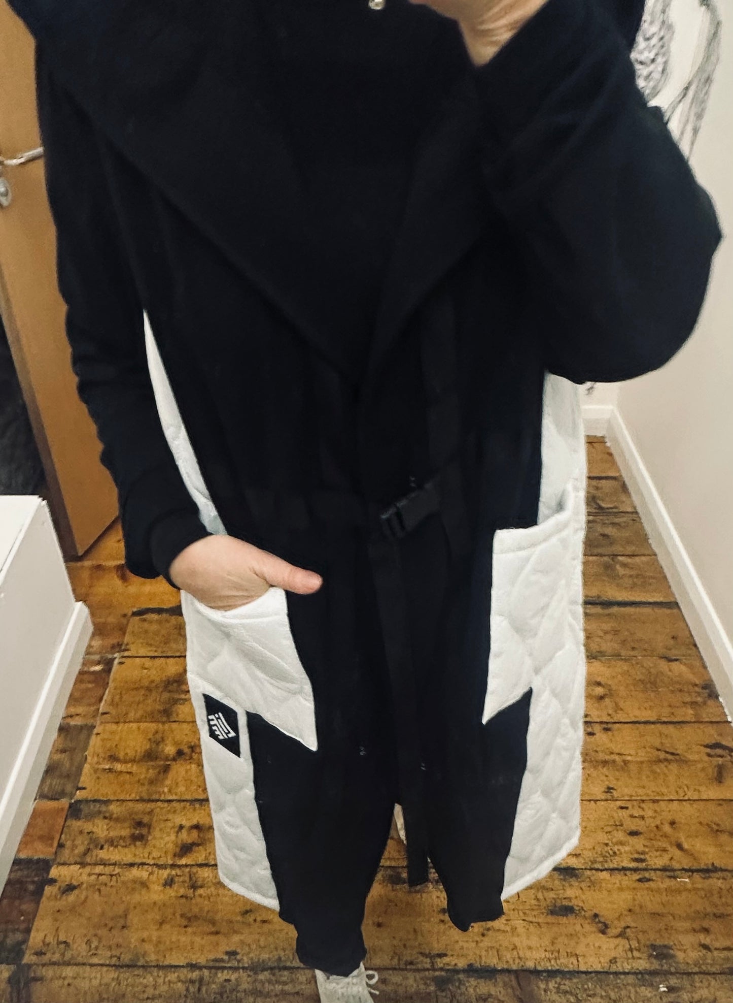 “Estelle “ mixed fabric jersey jacket