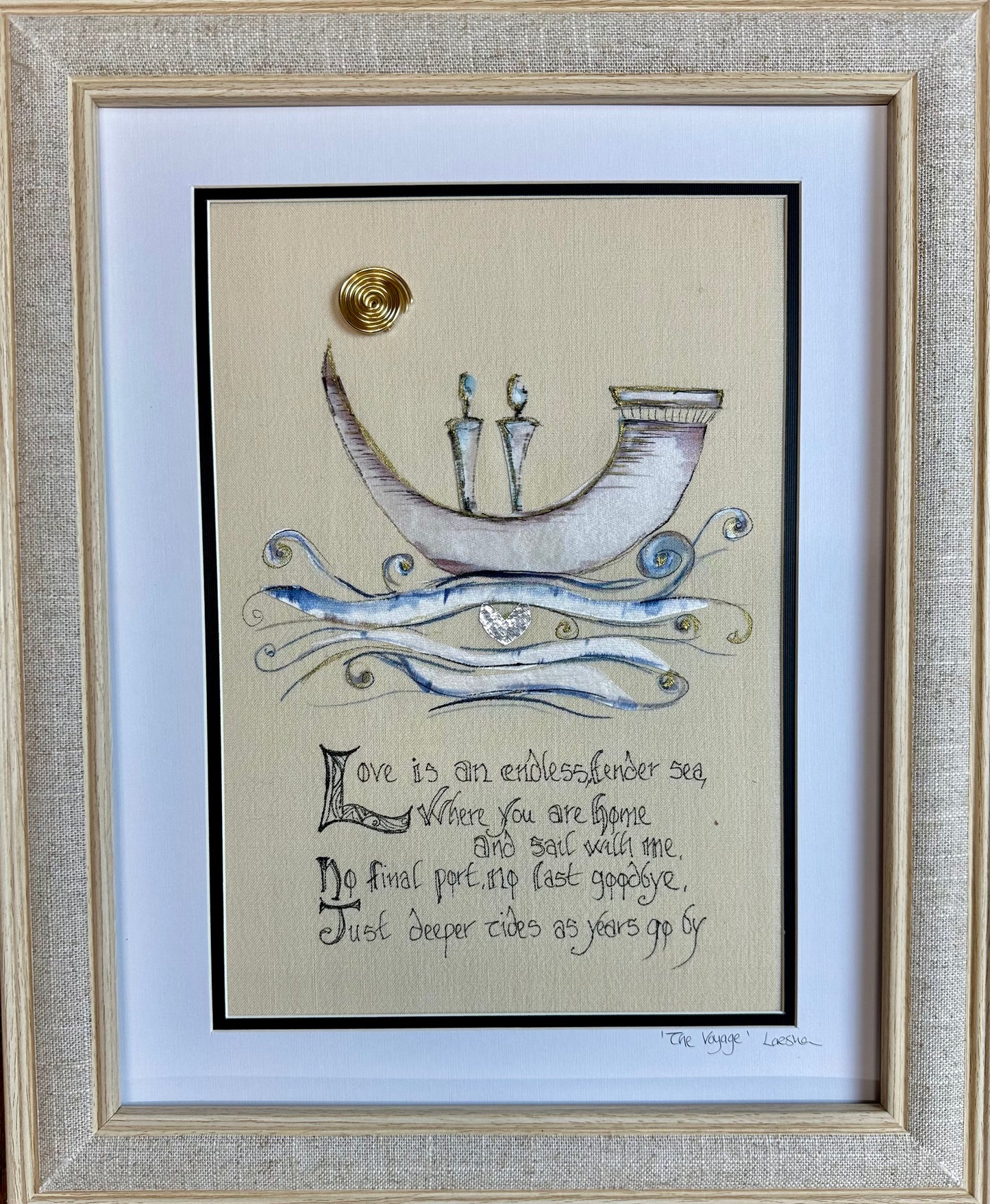 The voyage …love is an endless, tender sea …