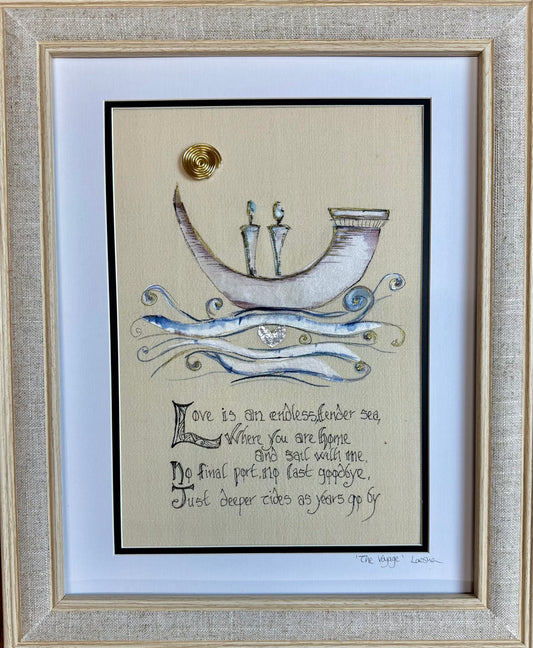 The voyage …love is an endless, tender sea …