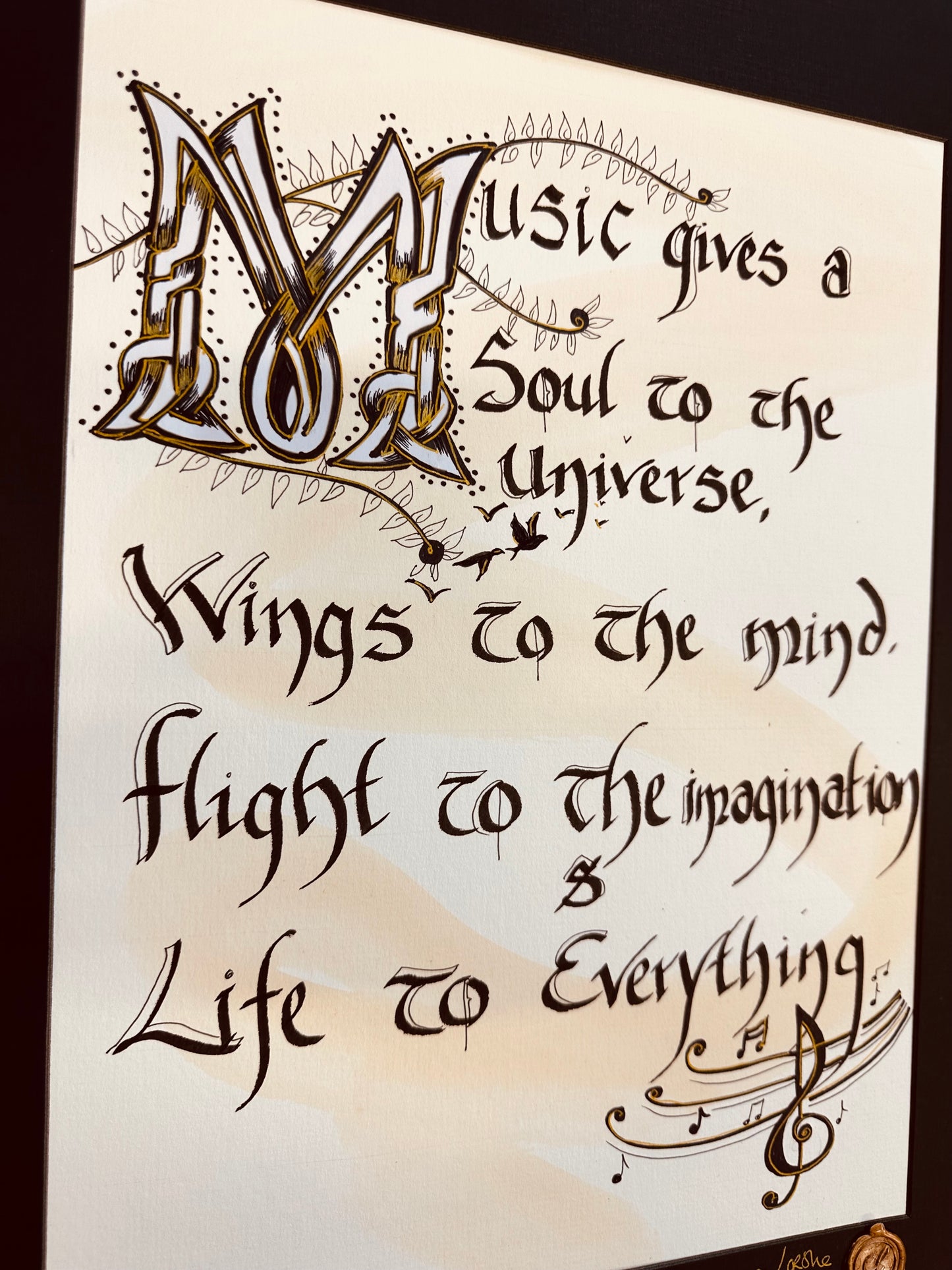 “ music gives a soul ….”