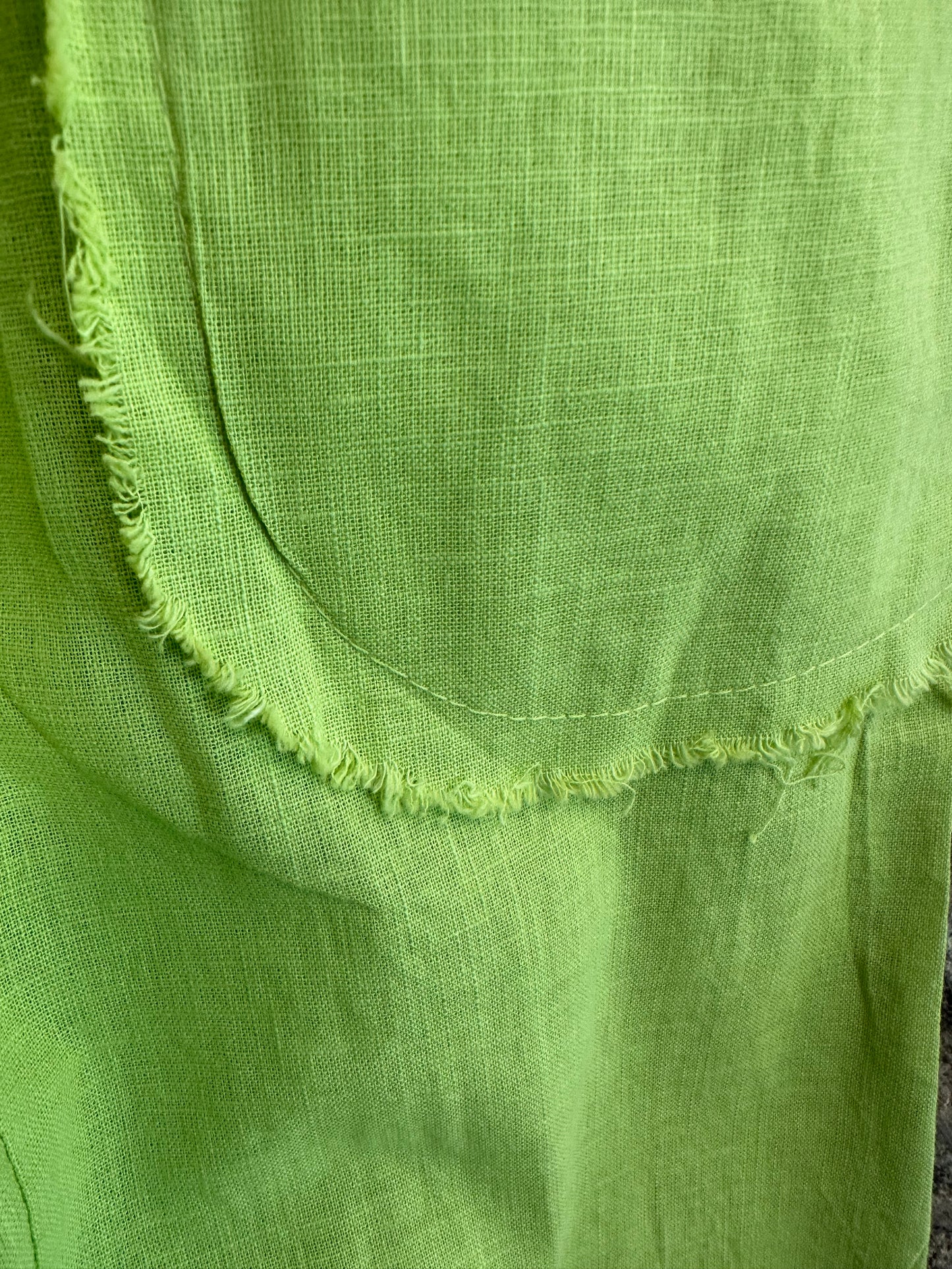 “Lily “ pistachio italian linen cullottes