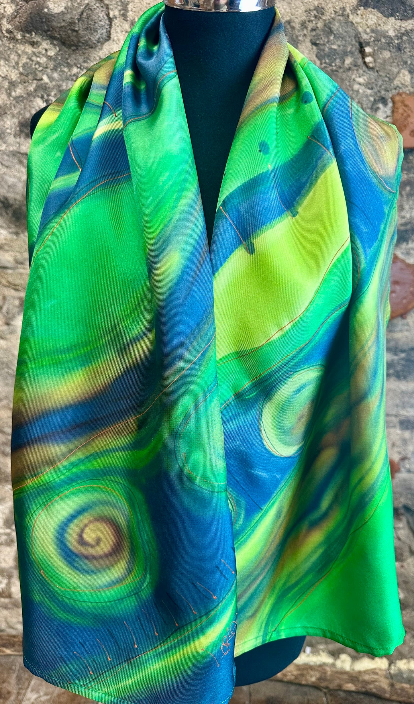 Lorshadesign Handpainted silk scarfs