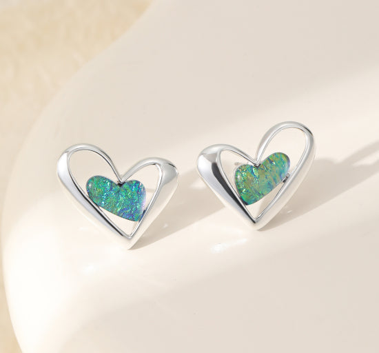 Beautiful resin and silver plated gift boxed earrings