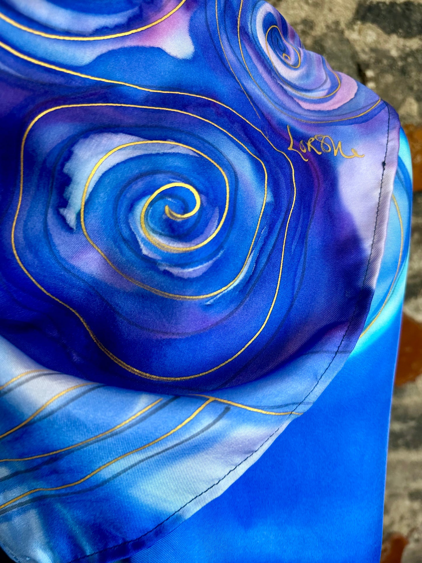 Lorshadesign Handpainted silk scarf collection