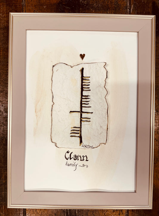 “Clann” family..ogham